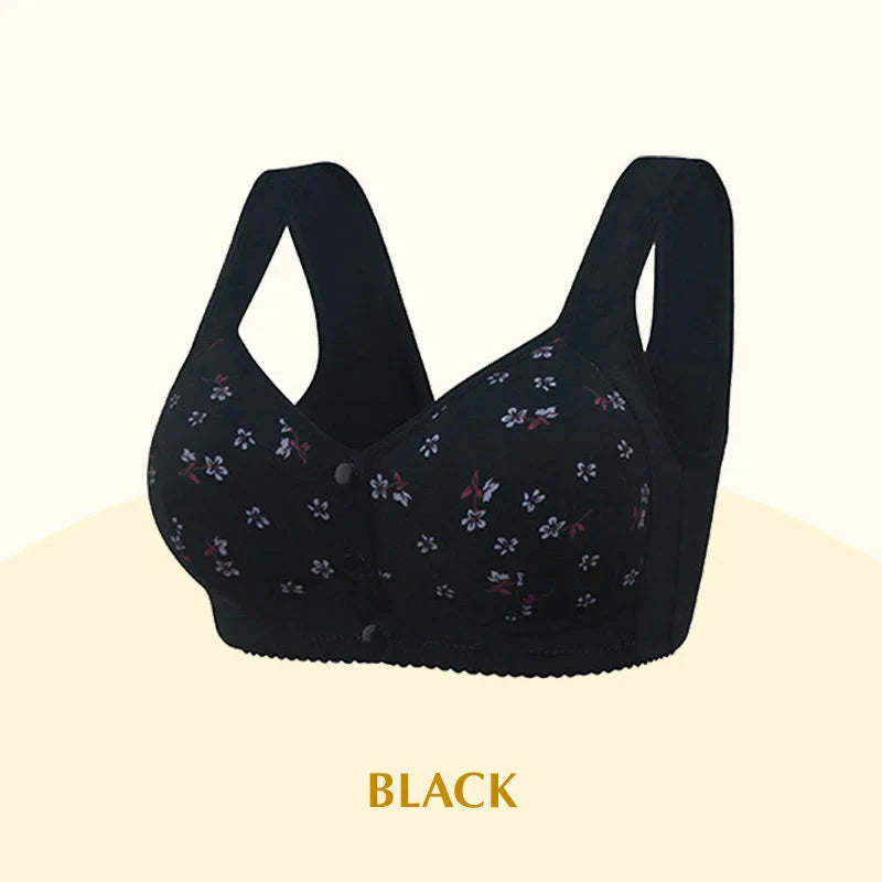 Buy 2, Get 1 Free  Anti Sagging Front Open Cooling Cotton Bra