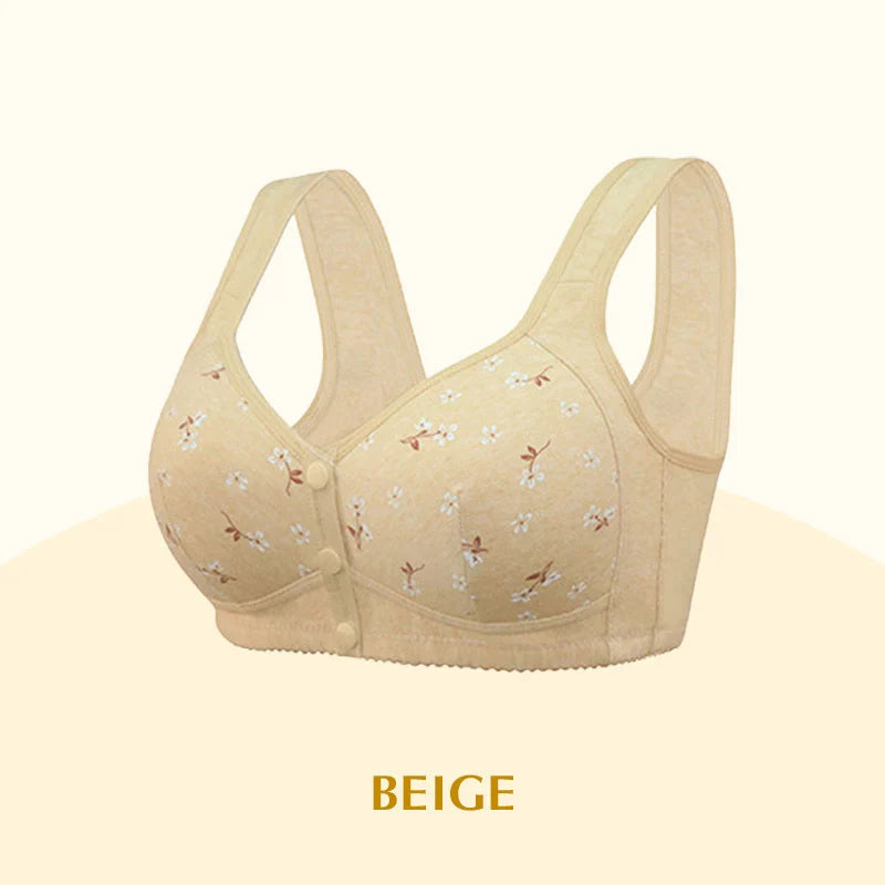 Buy 2, Get 1 Free  Anti Sagging Front Open Cooling Cotton Bra