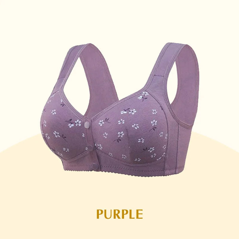 Buy 2, Get 1 Free  Anti Sagging Front Open Cooling Cotton Bra