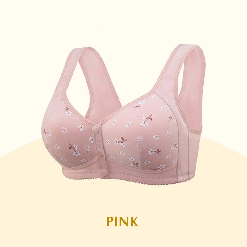 Buy 2, Get 1 Free  Anti Sagging Front Open Cooling Cotton Bra