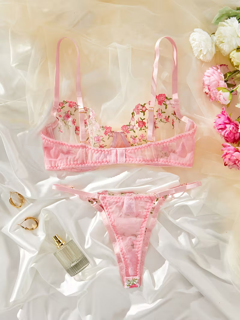 Sweet Flower Floral Pushup Summer Set with pantie.