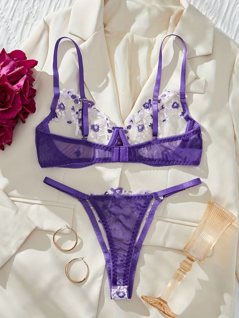 Sweet Flower Floral Pushup Summer Set with pantie.