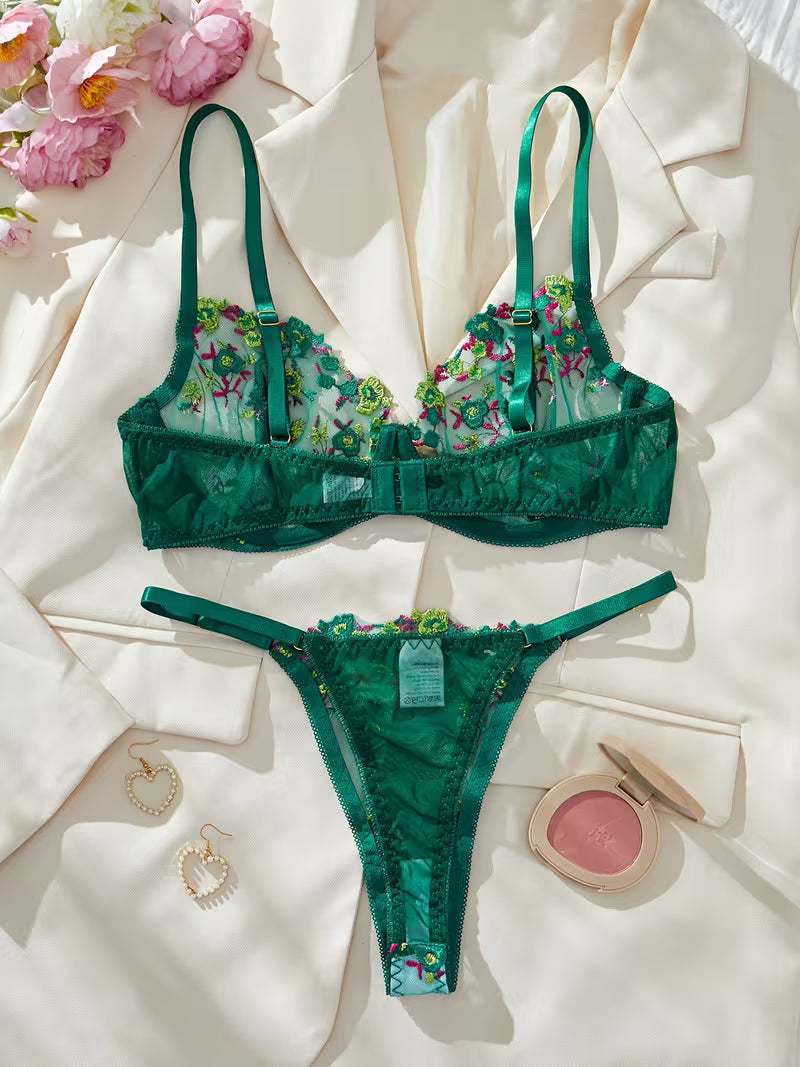 Sweet Flower Floral Pushup Summer Set with pantie.